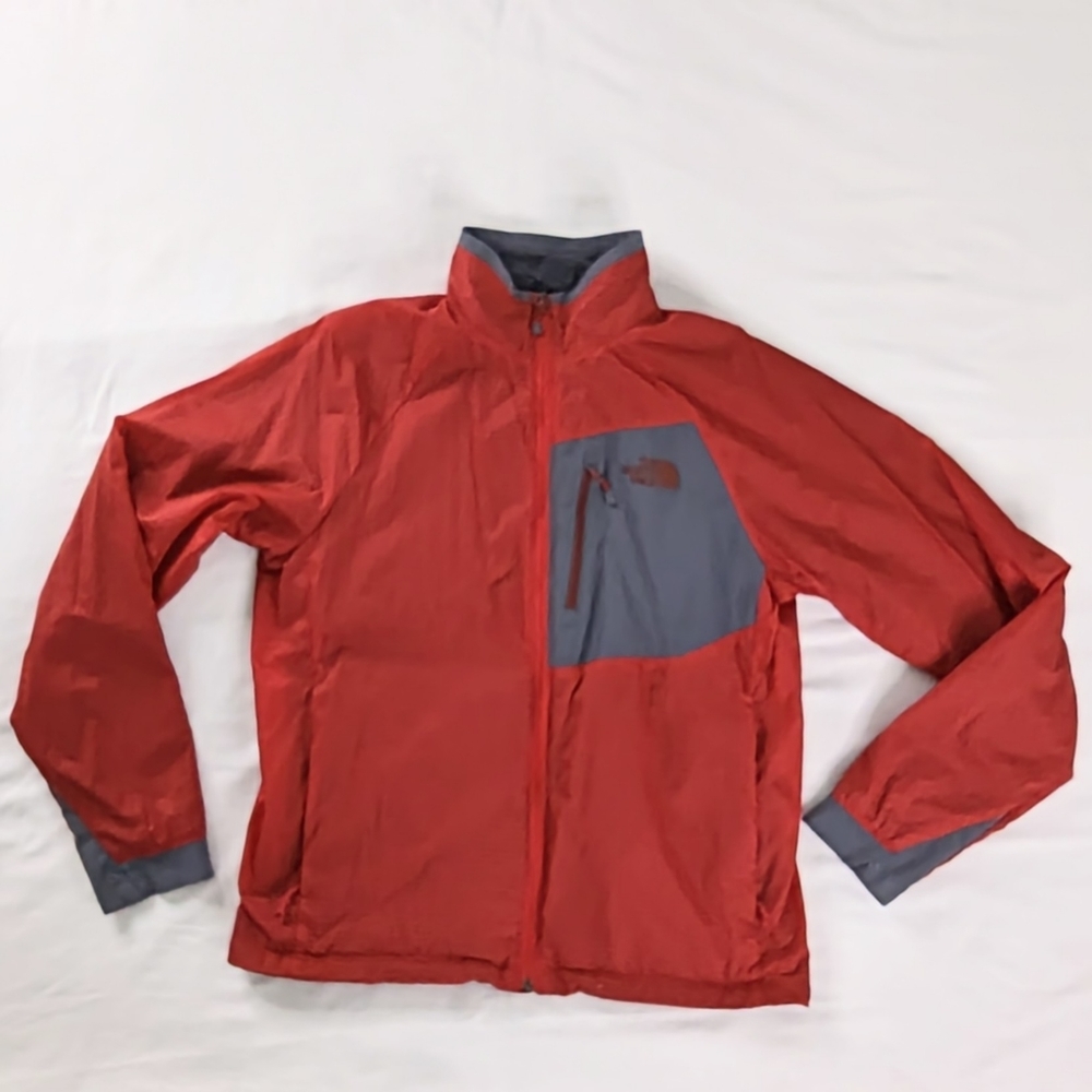 The North Face Red and Gray Full Zip Soft Lined Jacket